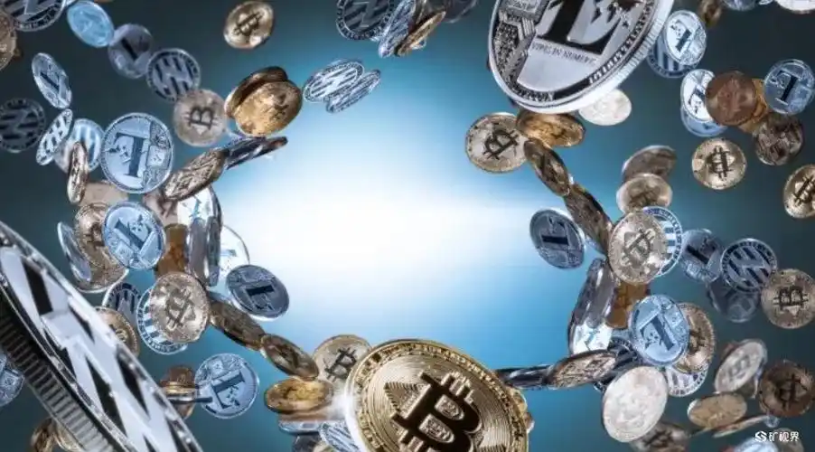 A bustling mining farm in Norway's frontier, showcasing energy-efficient rigs for various cryptocurrencies