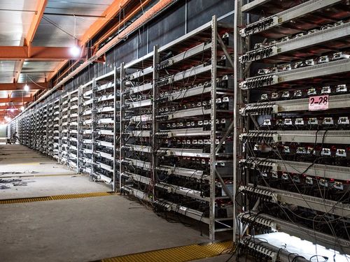 Advanced Bitcoin mining rig awaiting customs clearance