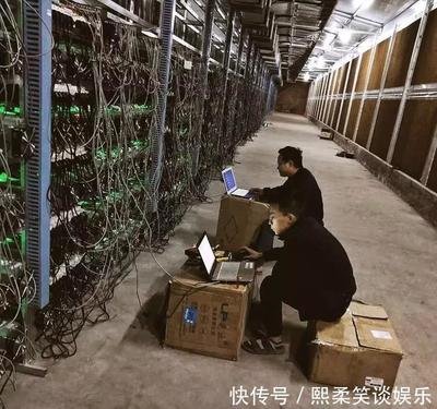 A modern mining rig setup with multiple GPUs, highlighting the sophisticated cooling and power management systems.