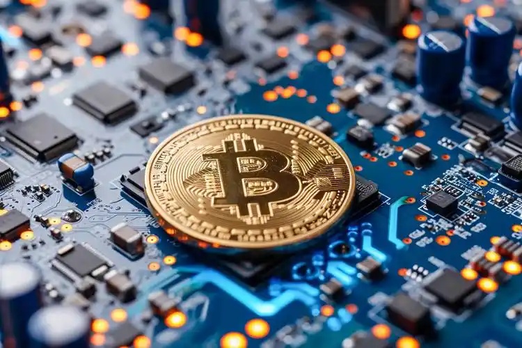 A visual representation of Bitcoin blockchain technology